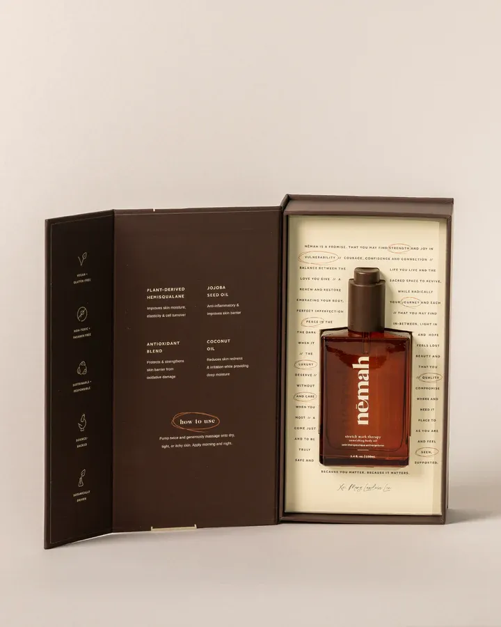 Nēmah Belly Oil Magnetic Rigid Box with Custom Insert